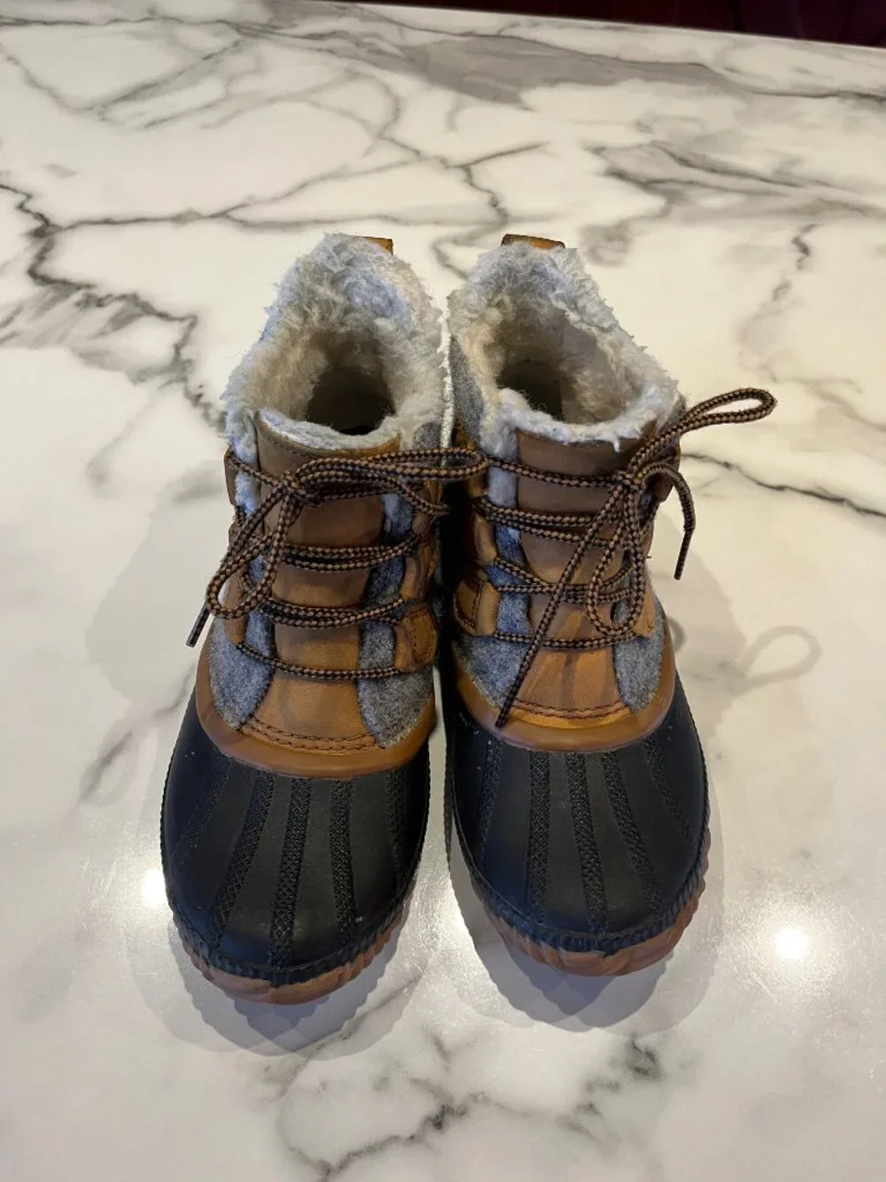 Sorel Out'N About Plus Waterproof Gray Felt Duck Boots - Size 7 - Picture 3 of 14